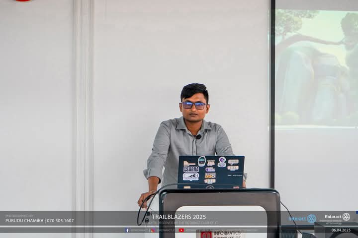 Senith presenting at Trailblazers 2025 event